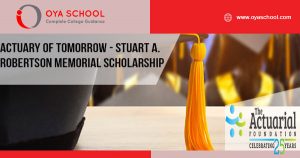 Actuary of Tomorrow - Stuart A. Robertson Memorial Scholarship