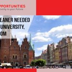 part-time cleaner needed at coventry university