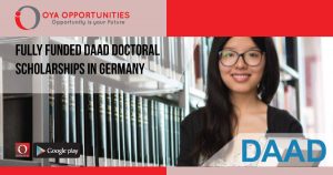 Fully Funded DAAD Doctoral Scholarships in Germany