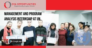 Management and Program Analysis Internship at UN