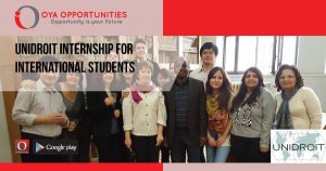 UNIDROIT Internship for International Students