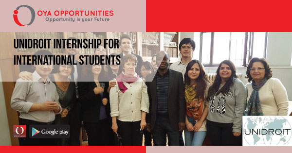 UNIDROIT Internship for International Students
