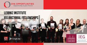 Leibniz Institute IEG Doctoral Fellowships