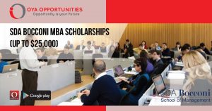 SDA Bocconi MBA Scholarships (Up to $25,000)