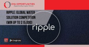Win up to $15,000 with Ripple: Global Water Solution Competition