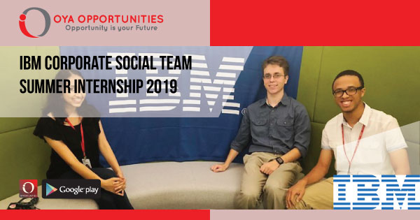 IBM Corporate Social Team Summer Internship 2019