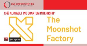 X @ Alphabet Inc: Quantum Internship