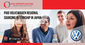 Paid Volkswagen Regional Sourcing Internship in Japan
