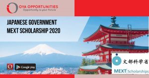 Fully Funded Japanese Government MEXT Scholarship 2020
