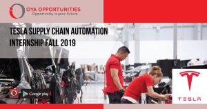 Tesla Supply Chain Automation Internship Fall 2019