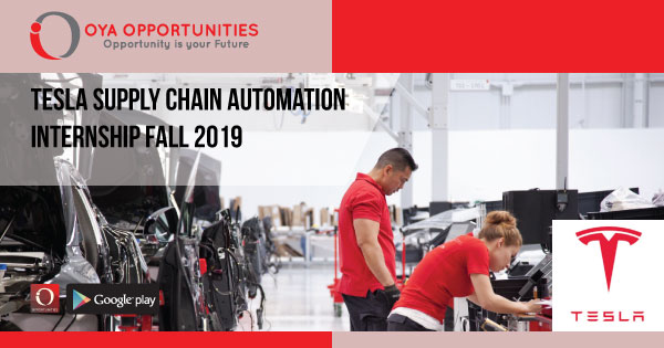 Tesla Supply Chain Automation Internship Fall 2019