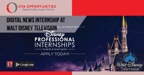 Digital News Internship at Walt Disney Television