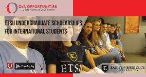 ETSU Undergraduate Scholarships for International Students