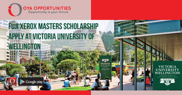 Fuji Xerox Masters Scholarship | Apply at Victoria University of Wellington