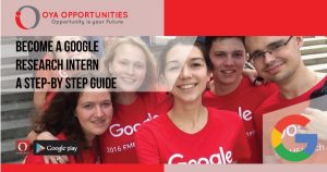 A step by step approach on how to become a google research intern