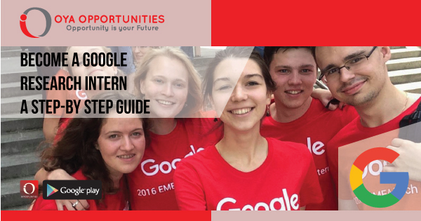 A step by step approach on how to become a google research intern