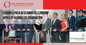 Feodor Lynen Research Fellowship | Apply at Humboldt Foundation