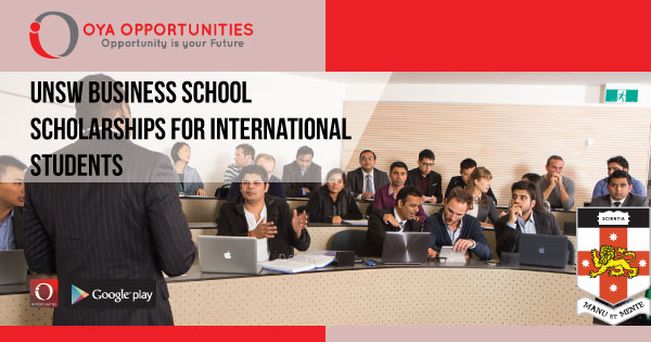 UNSW Business School Scholarships for International Students