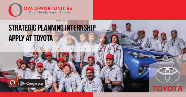 Strategic Planning Internship | Apply at Toyota