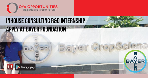 Inhouse Consulting R&D Internship | Apply at Bayer Foundation