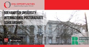 Roehampton University International Postgraduate Scholarships