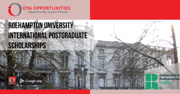 Roehampton University International Postgraduate Scholarships