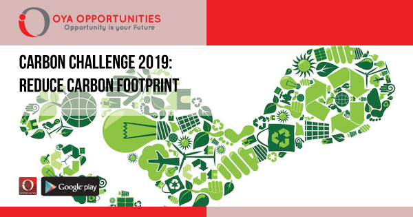Carbon Challenge 2019: Reduce Carbon Footprint