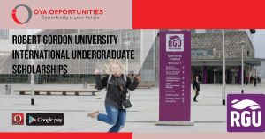 Robert Gordon University International Undergraduate Scholarships