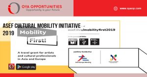 ASEF Cultural Mobility Initiative 2019