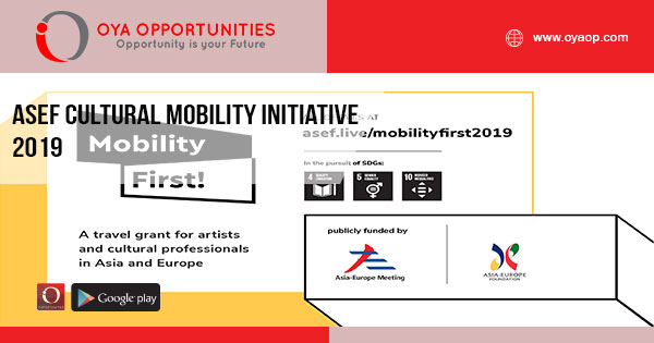 ASEF Cultural Mobility Initiative 2019