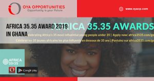 Africa 35.35 Award 2019 in Ghana