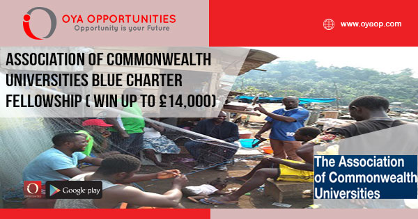 Association of Commonwealth Universities Blue Charter Fellowship ( win up to £14,000)