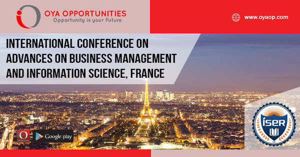International Conference on Advances on Business Management and Information Science, France