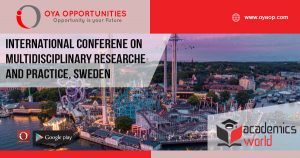 International Conferene on Multidisciplinary Researche and Practice, Sweden