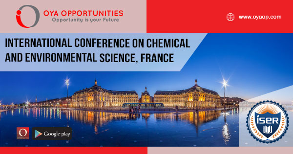 International Conference on Chemical and Environmental Science, France