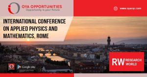 RW - International Conference on Applied Physics and Mathematics, Rome
