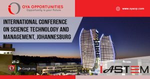 IASTEM - International Conference on Science Technology and Management, Johannesburg