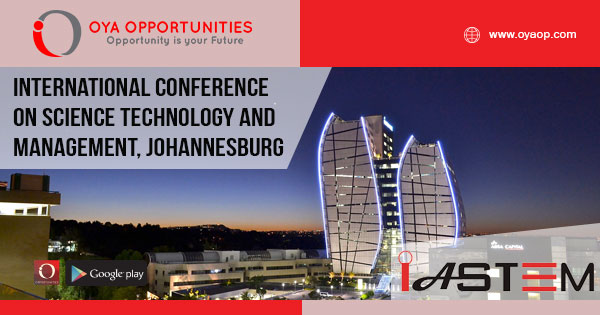 IASTEM - International Conference on Science Technology and Management, Johannesburg