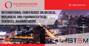 International Conference on Medical, Biological and Pharmaceutical Sciences, Johannesburg
