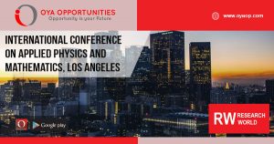 International Conference on Applied Physics and Mathematics, Los Angeles