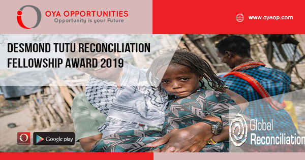 Desmond Tutu Reconciliation Fellowship Award 2019