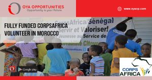 Fully Funded CorpsAfrica Volunteer in Morocco