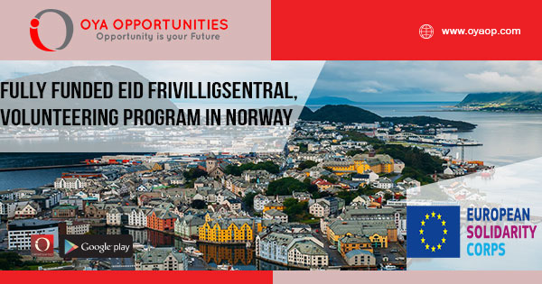 Fully Funded Eid Frivilligsentral,Volunteering Program in Norway