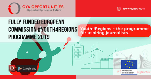 Fully Funded European Commission #Youth4Regions Programme 2019