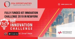Fully Funded IoT Innovation Challenge 2019 in NewYork