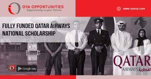 Fully Funded Qatar Airways National Scholarship