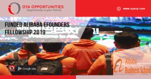 Funded Alibaba eFounders Fellowship 2019