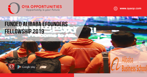 Funded Alibaba eFounders Fellowship 2019