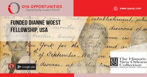 Funded Dianne Woest Fellowship, USA