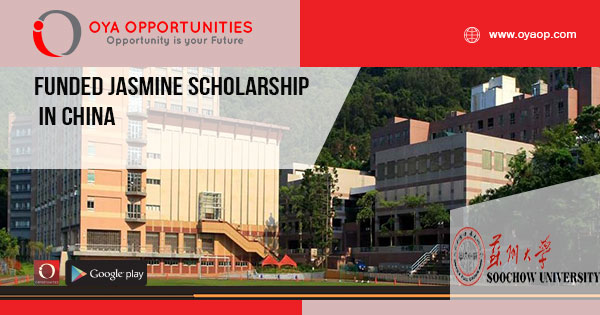 Funded Jasmine Scholarship in China